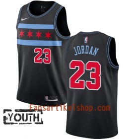 Chicago Bulls Trikot Michael Jordan 23 2018-19 Nike City Edition Schwarz Swingman - Kinder